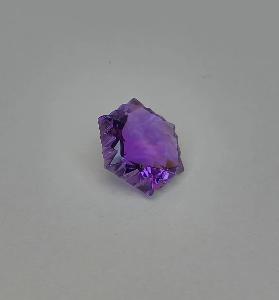 16.15ct Natural Amethyst Fancy Cut Loose Gemstone From Brazil — view 3